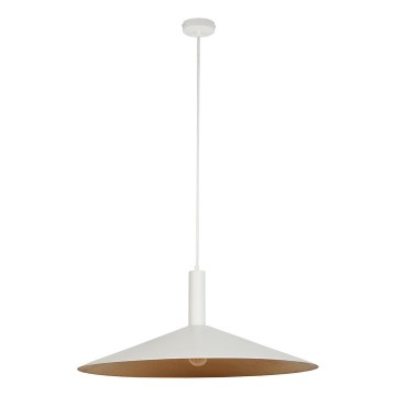 Lestenec na vrvici CAPRI 1xE27/15W/230V pr. 70 cm bela/baker