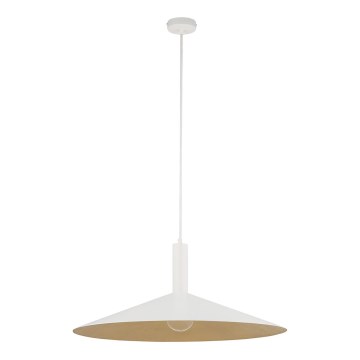 Lestenec na vrvici CAPRI 1xE27/15W/230V pr. 70 cm bela/zlata