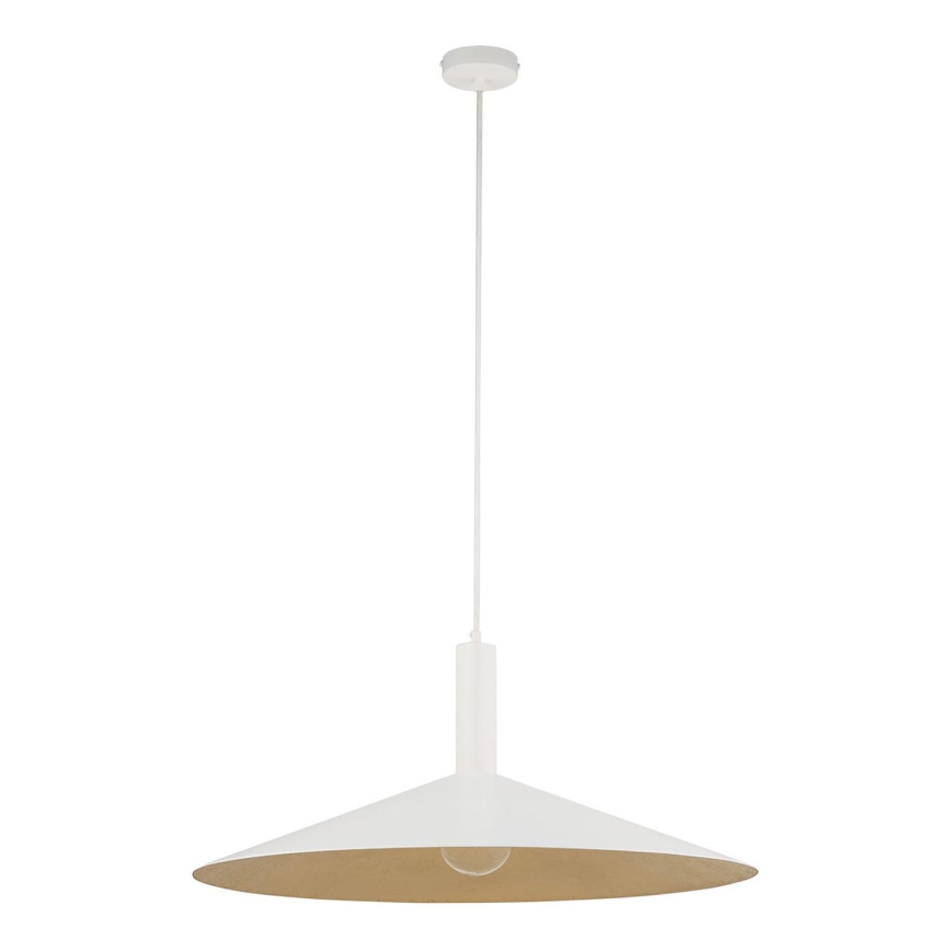 Lestenec na vrvici CAPRI 1xE27/15W/230V pr. 70 cm bela/zlata