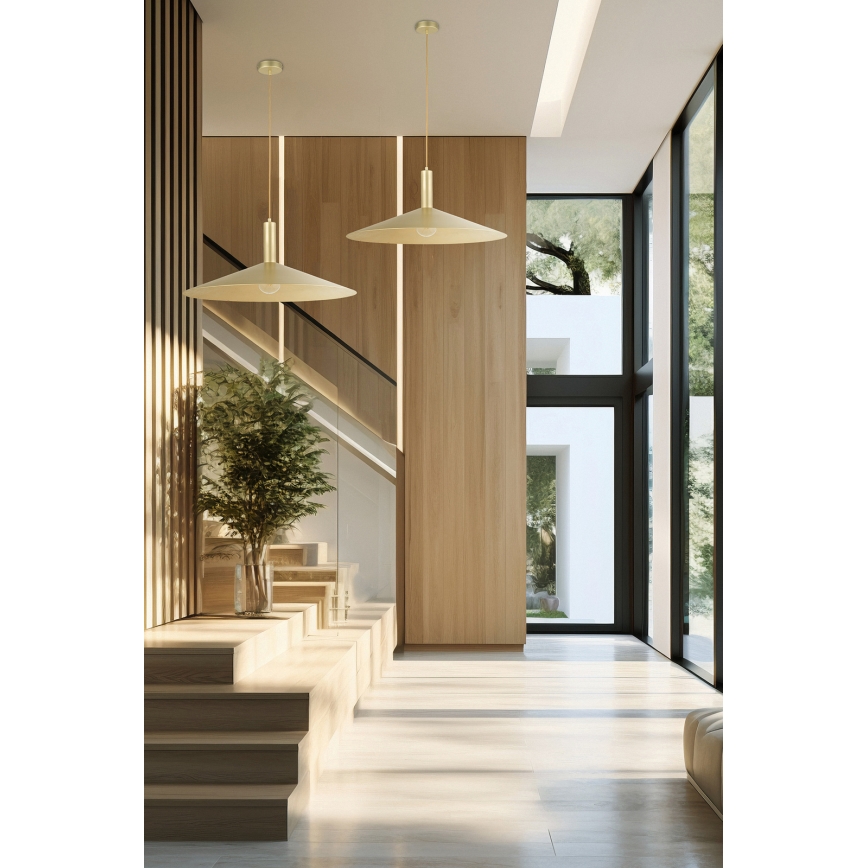 Lestenec na vrvici CAPRI 1xE27/15W/230V pr. 70 cm zlata