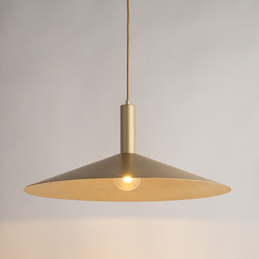 Lestenec na vrvici CAPRI 1xE27/15W/230V pr. 70 cm zlata