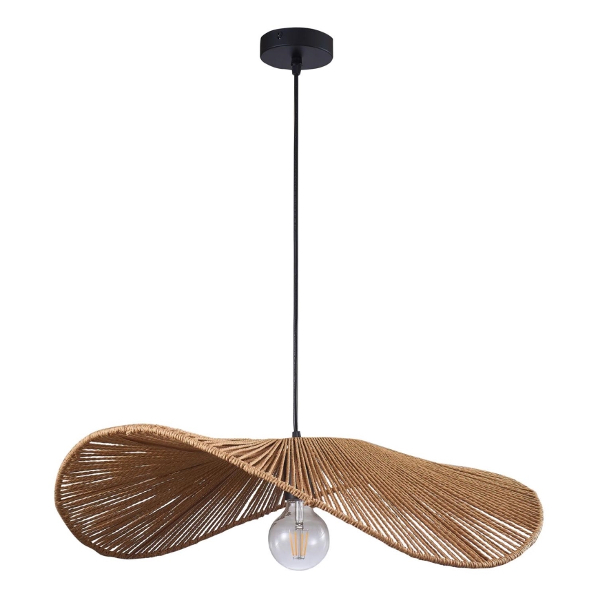 Lestenec na vrvici CAPRI 1xE27/20W/230V pr. 60 cm bambus