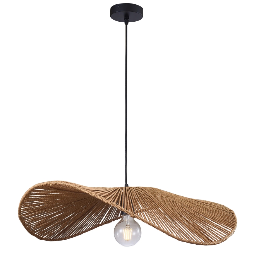 Lestenec na vrvici CAPRI 1xE27/20W/230V pr. 60 cm bambus