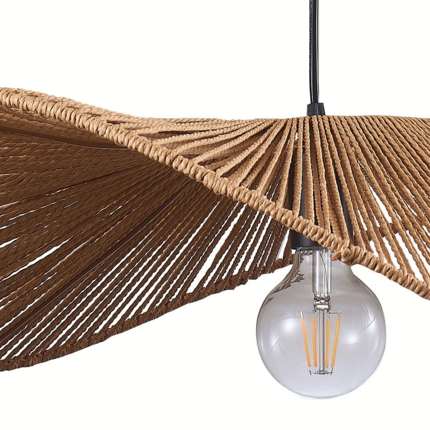 Lestenec na vrvici CAPRI 1xE27/20W/230V pr. 60 cm bambus