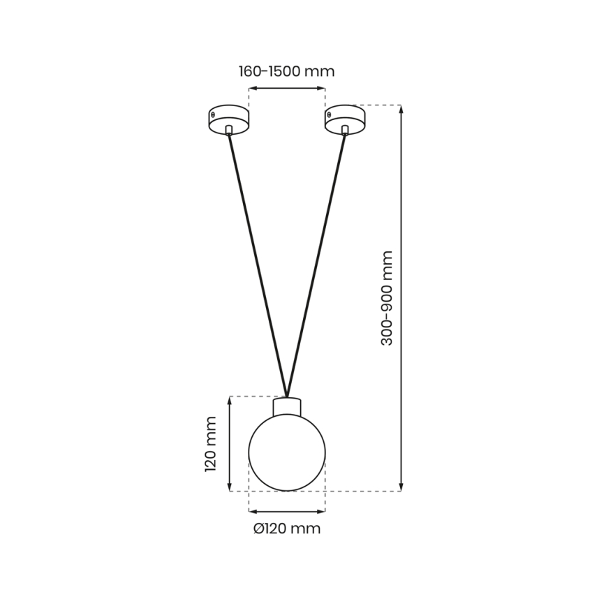 Lestenec na vrvici CAPRI 1xG9/7W/230V