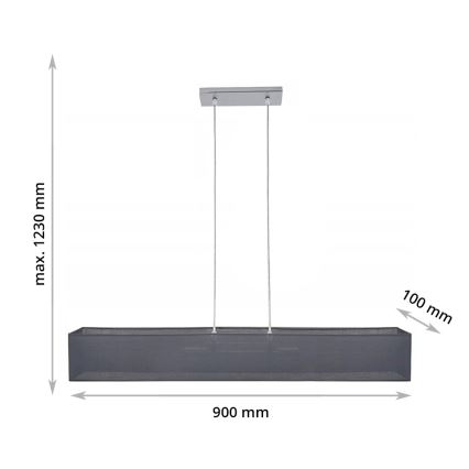 Lestenec na vrvici CAROLINE 2xE14/40W/230V