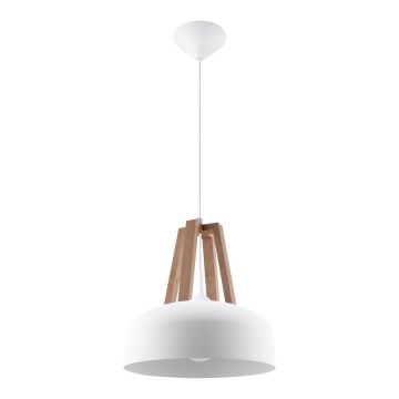 Lestenec na vrvici CASCO 1xE27/60W/230V pr. 30 cm Breza