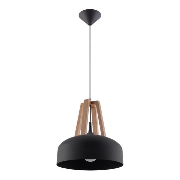 Lestenec na vrvici CASCO 1xE27/60W/230V pr. 30 cm Breza