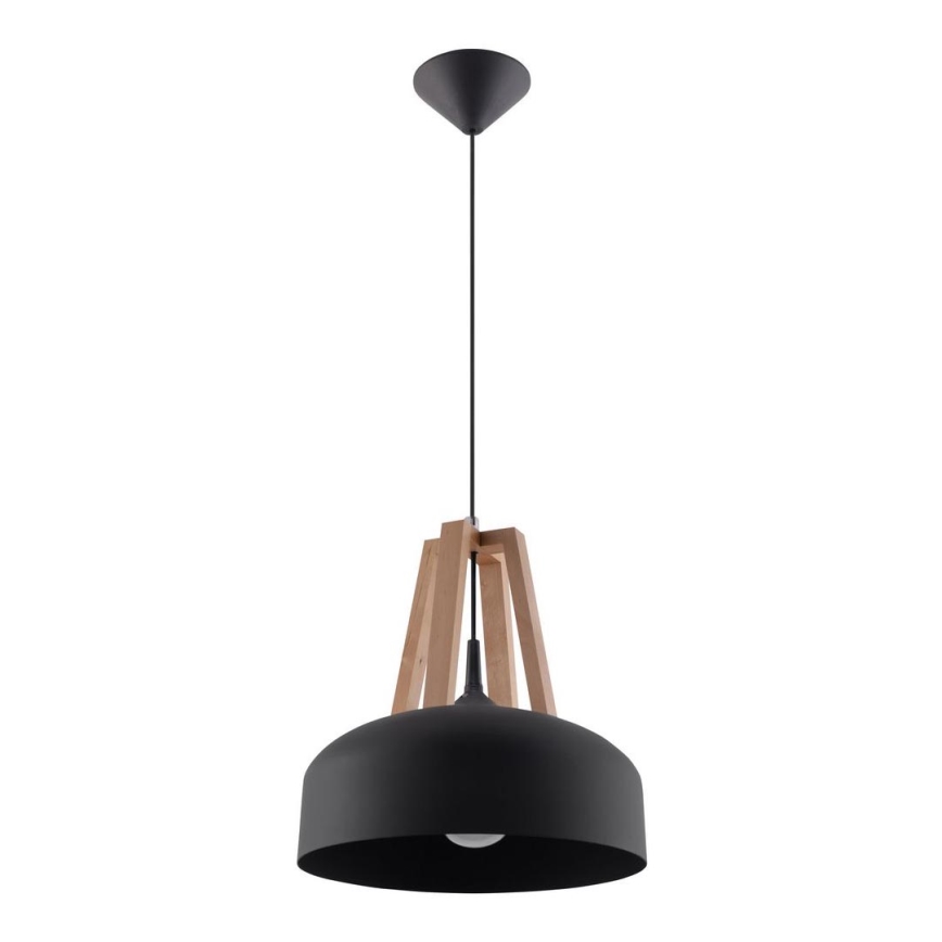 Lestenec na vrvici CASCO 1xE27/60W/230V pr. 30 cm Breza