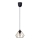 Lestenec na vrvici CEED GOLD 1xE27/60W/230V pr. 17,5 cm črna/zlata