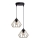Lestenec na vrvici CEED GOLD 2xE27/60W/230V pr. 28 cm črna/zlata