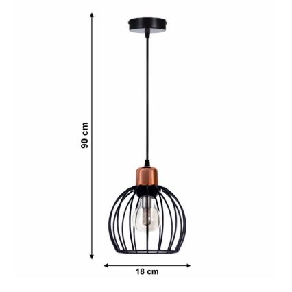 Lestenec na vrvici CELTA 1xE27/40W/230V