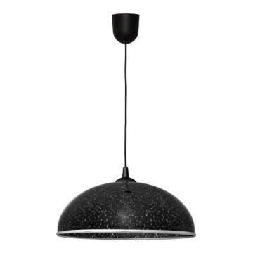Lestenec na vrvici CIRCLE 1xE27/15W/230V črn