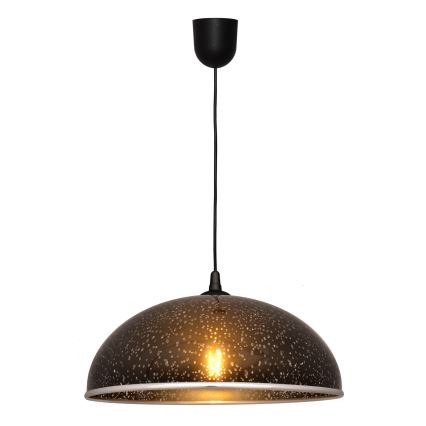 Lestenec na vrvici CIRCLE 1xE27/15W/230V črn