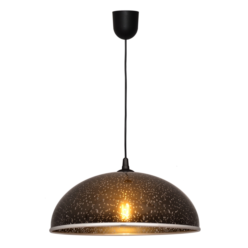 Lestenec na vrvici CIRCLE 1xE27/15W/230V črn