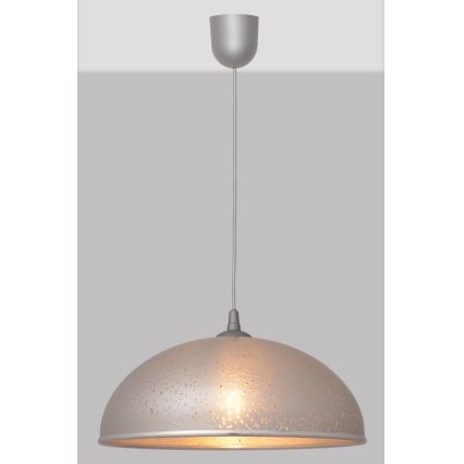 Lestenec na vrvici CIRCLE 1xE27/15W/230V siv