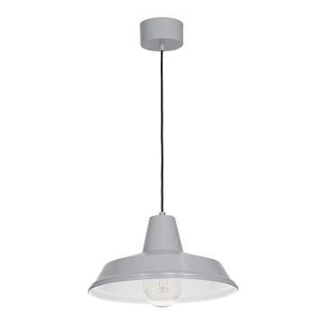 Lestenec na vrvici CLASS 1xE27/15W/230V siva