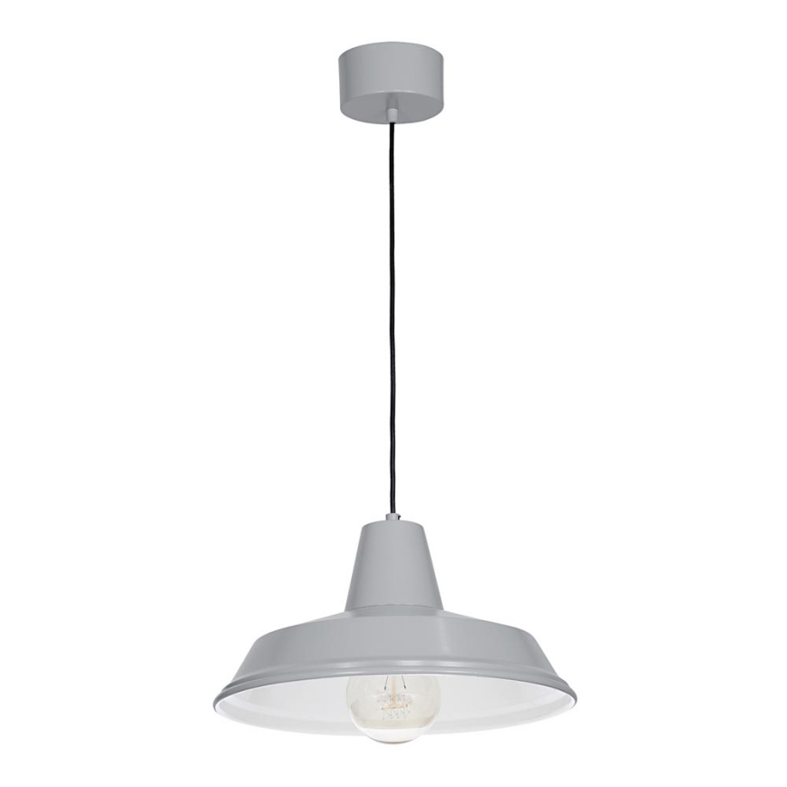 Lestenec na vrvici CLASS 1xE27/15W/230V siva