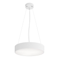 Lestenec na vrvici CLEO 3xE27/24W/230V pr. 40 cm bela