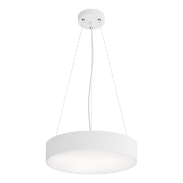 Lestenec na vrvici CLEO 3xE27/24W/230V pr. 40 cm bela