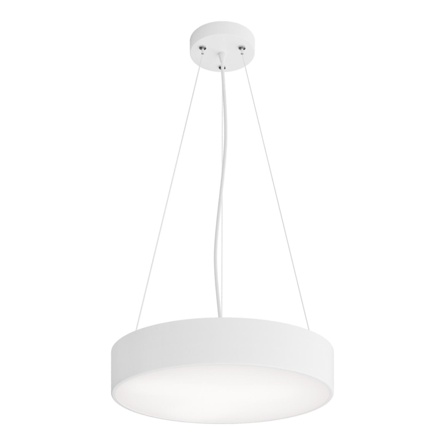 Lestenec na vrvici CLEO 3xE27/24W/230V pr. 40 cm bela