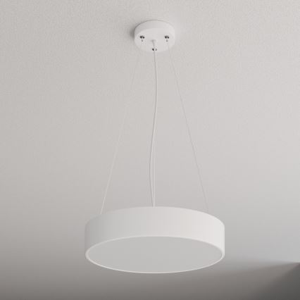Lestenec na vrvici CLEO 3xE27/24W/230V pr. 40 cm bela