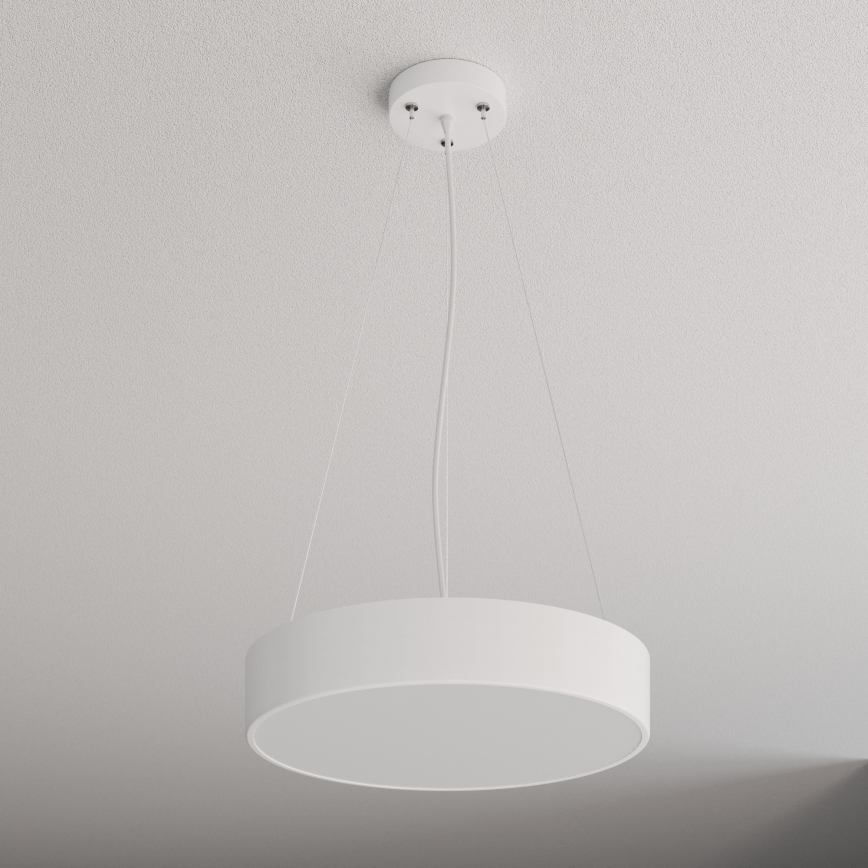 Lestenec na vrvici CLEO 3xE27/24W/230V pr. 40 cm bela
