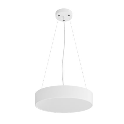 Lestenec na vrvici CLEO 3xE27/24W/230V pr. 40 cm bela