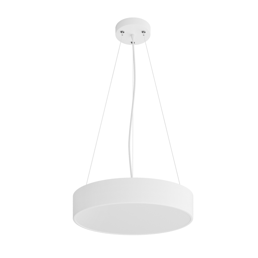 Lestenec na vrvici CLEO 3xE27/24W/230V pr. 40 cm bela