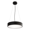 Lestenec na vrvici CLEO 3xE27/24W/230V pr. 40 cm črna