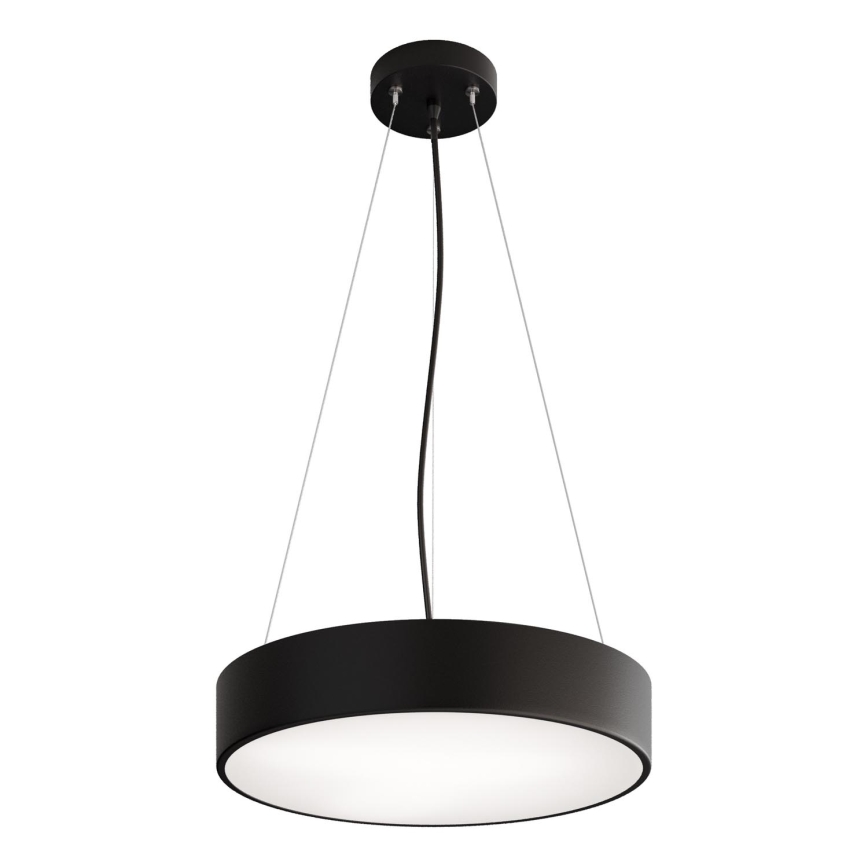 Lestenec na vrvici CLEO 3xE27/24W/230V pr. 40 cm črna