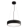 Lestenec na vrvici CLEO 3xE27/24W/230V pr. 40 cm črna