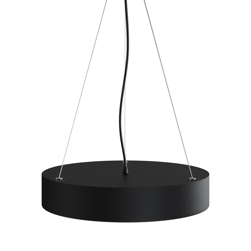 Lestenec na vrvici CLEO 3xE27/24W/230V pr. 40 cm črna