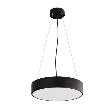 Lestenec na vrvici CLEO 3xE27/24W/230V pr. 40 cm črna