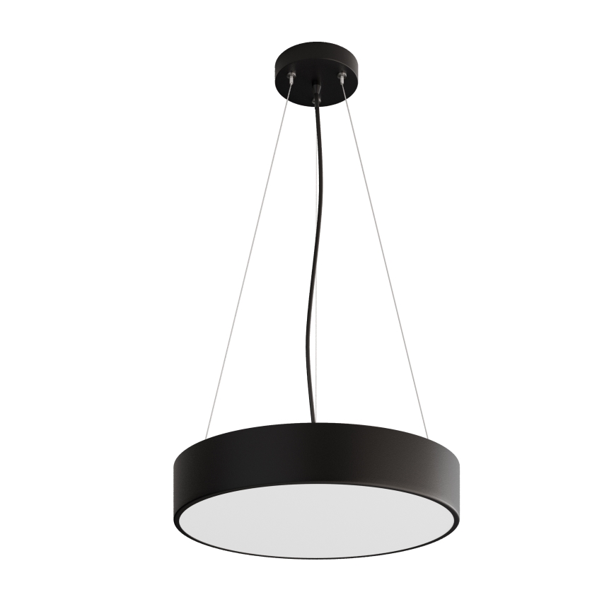 Lestenec na vrvici CLEO 3xE27/24W/230V pr. 40 cm črna