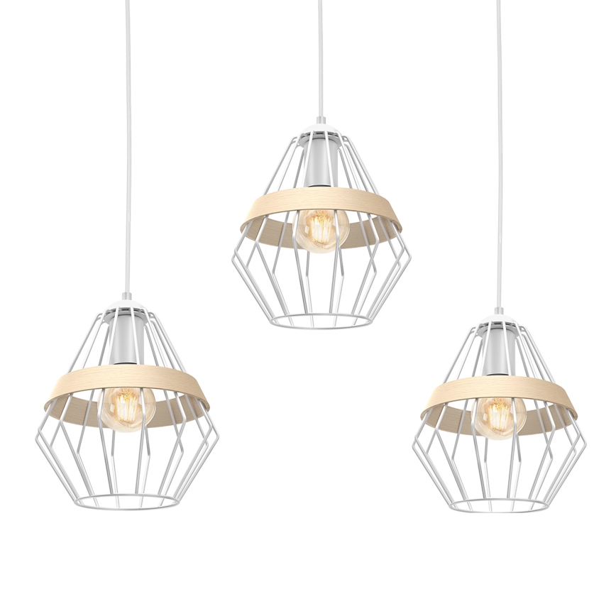 Lestenec na vrvici CLIF 3xE27/60W/230V