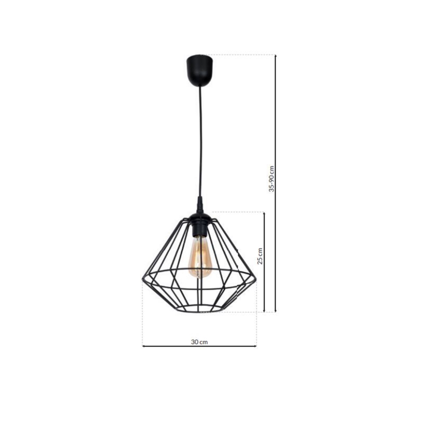 Lestenec na vrvici COLIN 1xE27/60W/230V