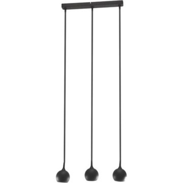 Lestenec na vrvici COLM 3xGU10/30W/230V črna