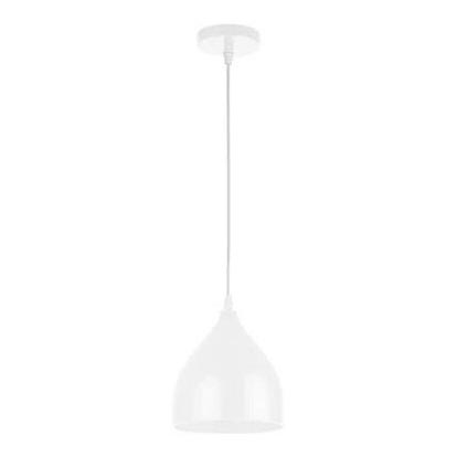 Lestenec na vrvici COMO 1xE27/60W/230V pr. 17 cm bela