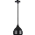 Lestenec na vrvici COMO 1xE27/60W/230V pr. 17 cm črna
