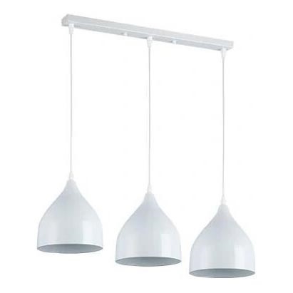 Lestenec na vrvici COMO 3xE27/60W/230V bela