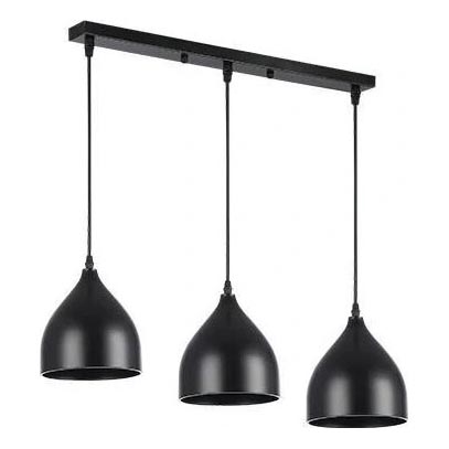 Lestenec na vrvici COMO 3xE27/60W/230V črna