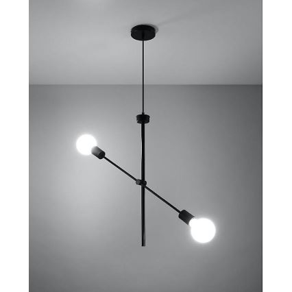 Lestenec na vrvici CONCEPT 2xE27/60W/230V