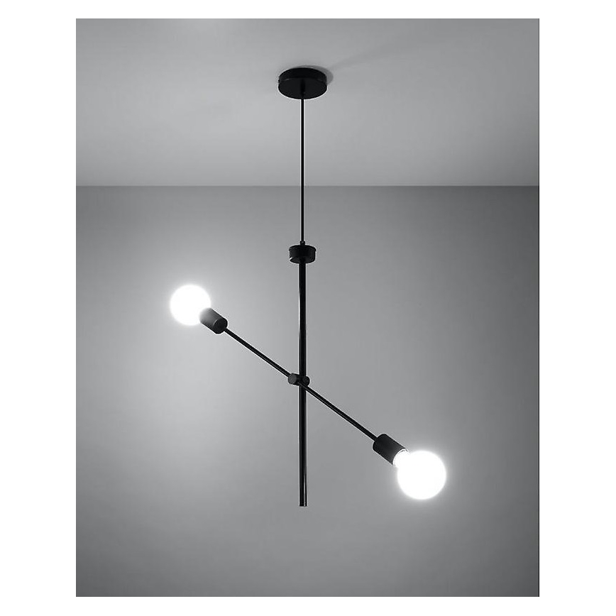 Lestenec na vrvici CONCEPT 2xE27/60W/230V