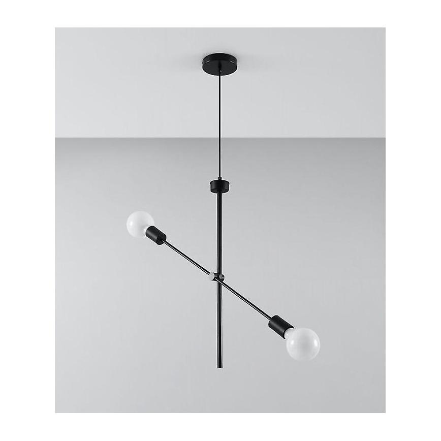 Lestenec na vrvici CONCEPT 2xE27/60W/230V