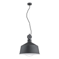 Lestenec na vrvici CORA 1xE27/15W/230V siva