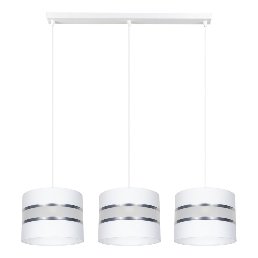Lestenec na vrvici CORAL 3xE27/60W/230V bel