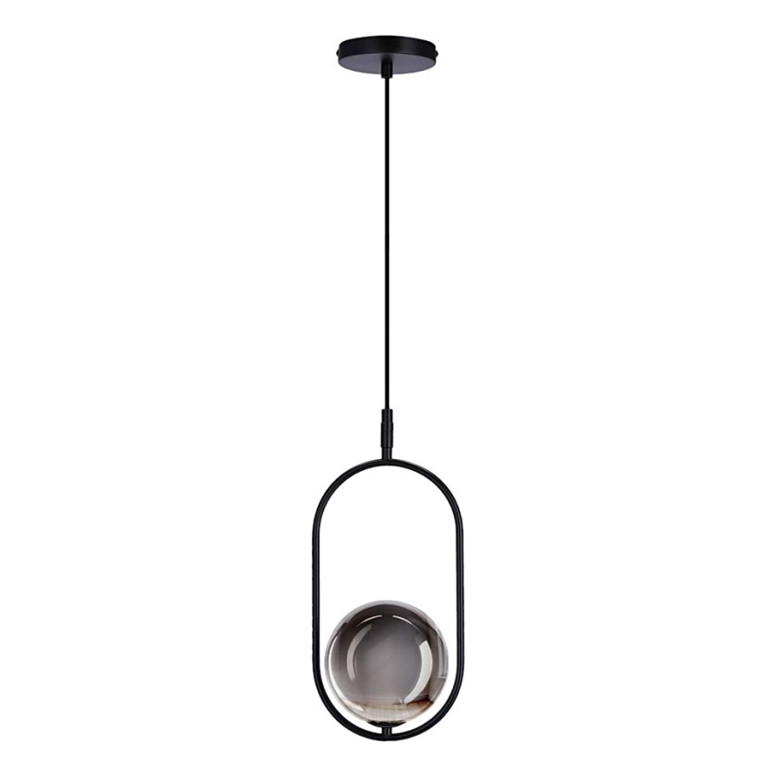 Lestenec na vrvici CORDEL 1xG9/28W/230V črna/dimna črna