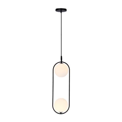 Lestenec na vrvici CORDEL 2xG9/28W/230V črna