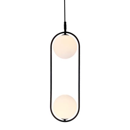 Lestenec na vrvici CORDEL 2xG9/28W/230V črna